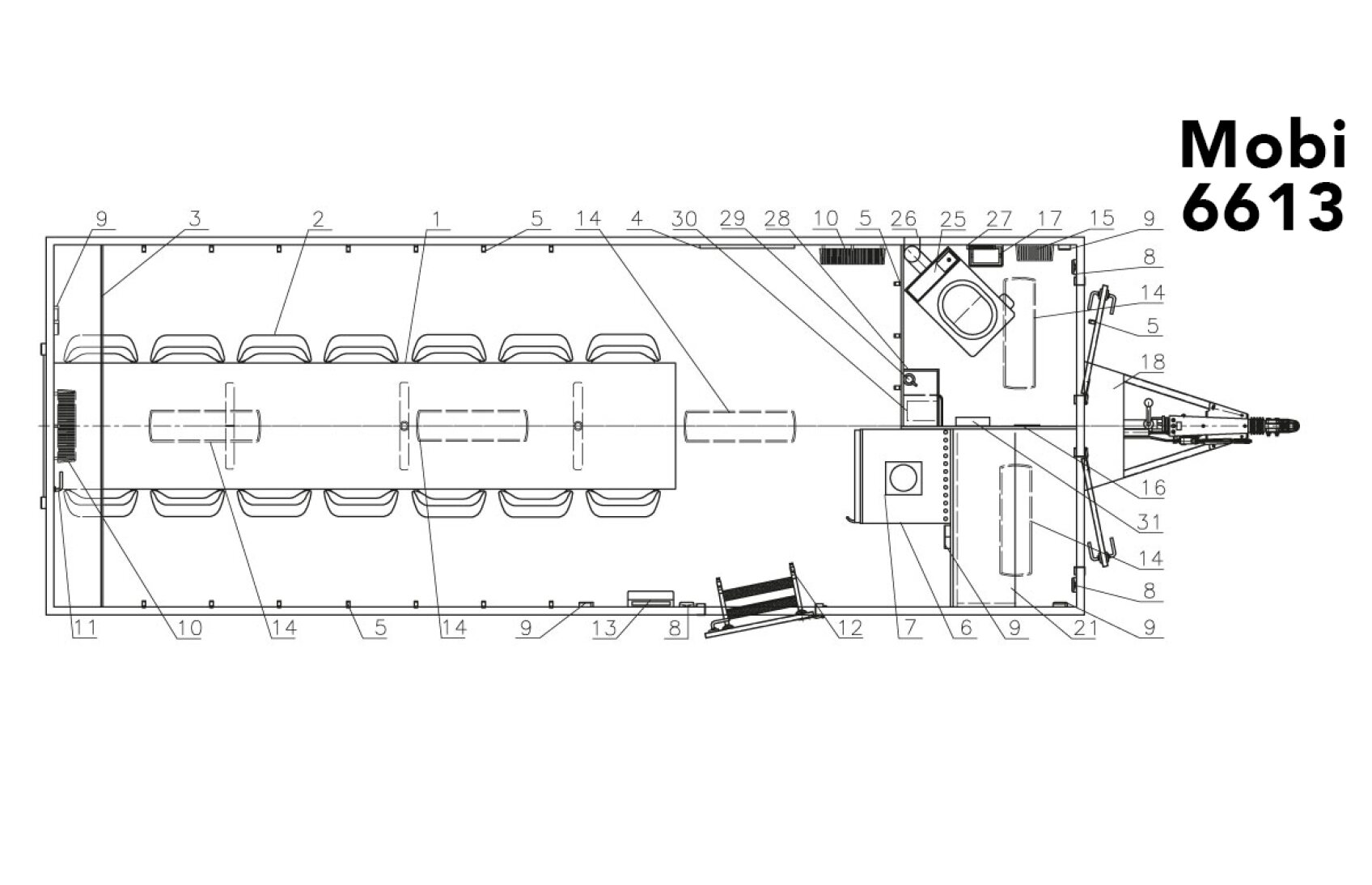 Mannschaftswagen Mobi 66 Vezeko – Sigrist Anhänger