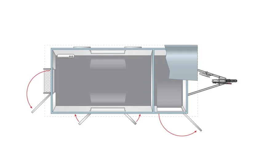 Anhaenger Bauwagen gebremst Anssems Bauwagen PTS 1400 292x188 H