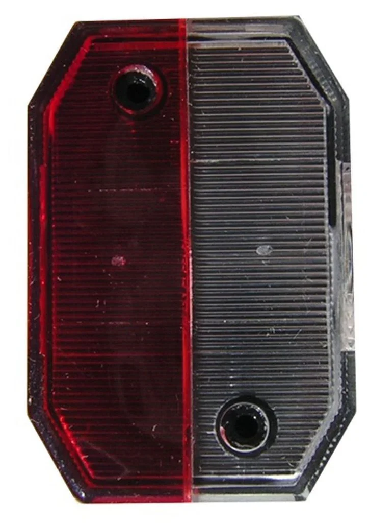 Ersatzglas Aspöck rot/weiss