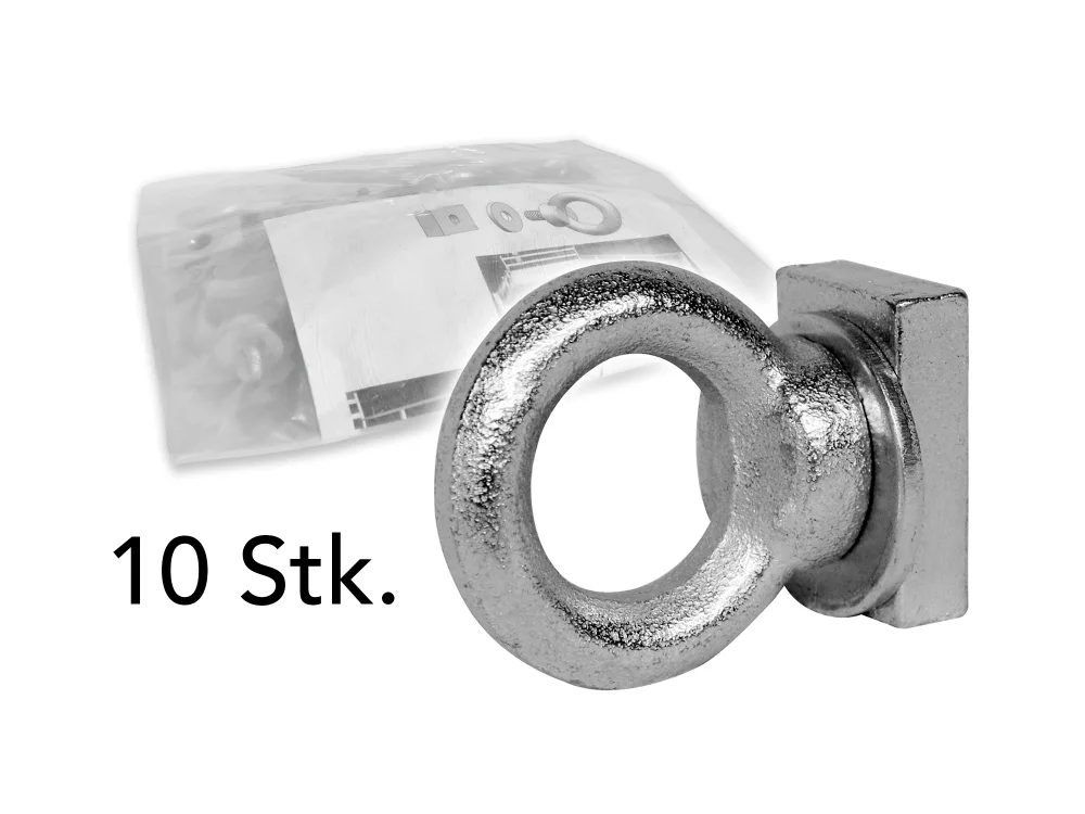 Ringschraube mit Rechteckmutter 10er-Pack