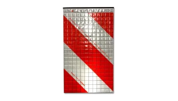 Warnflagge ECE für Hebebühne rechts