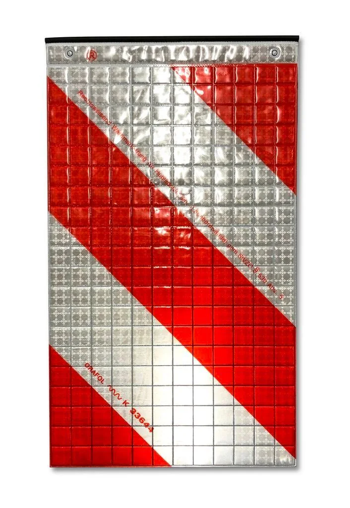 Warnflagge ECE für Hebebühne rechts