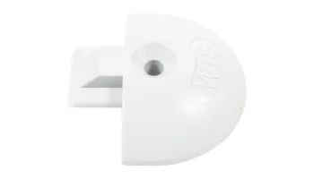 Endkappe Airlineschiene rund, grau