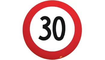 Folie selbstklebend 30 km/h