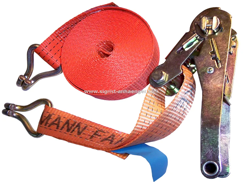 Zurrgurt mit Ratsche und Haken