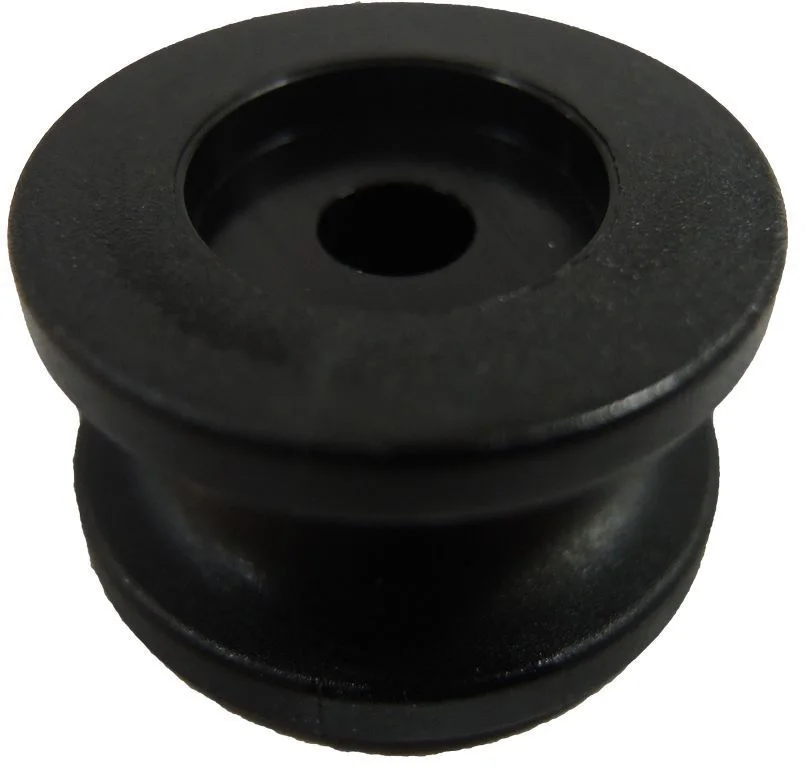 Rundknopf schwarz 24 mm