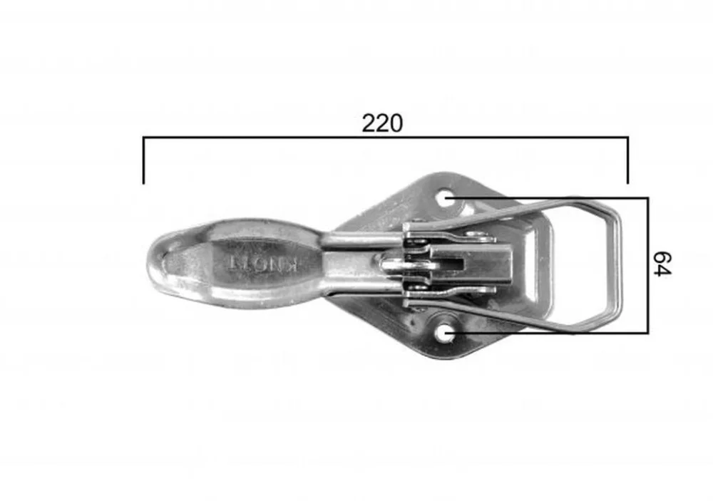 Excenderverschluss mit Flachbügel 