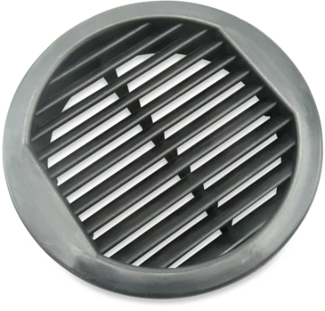 Lüftung rund 70 mm schwarz