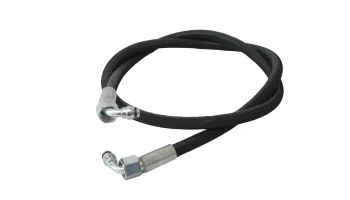 Hydraulikschlauch Husky 90 Grad zu 90 Grad verschraubt