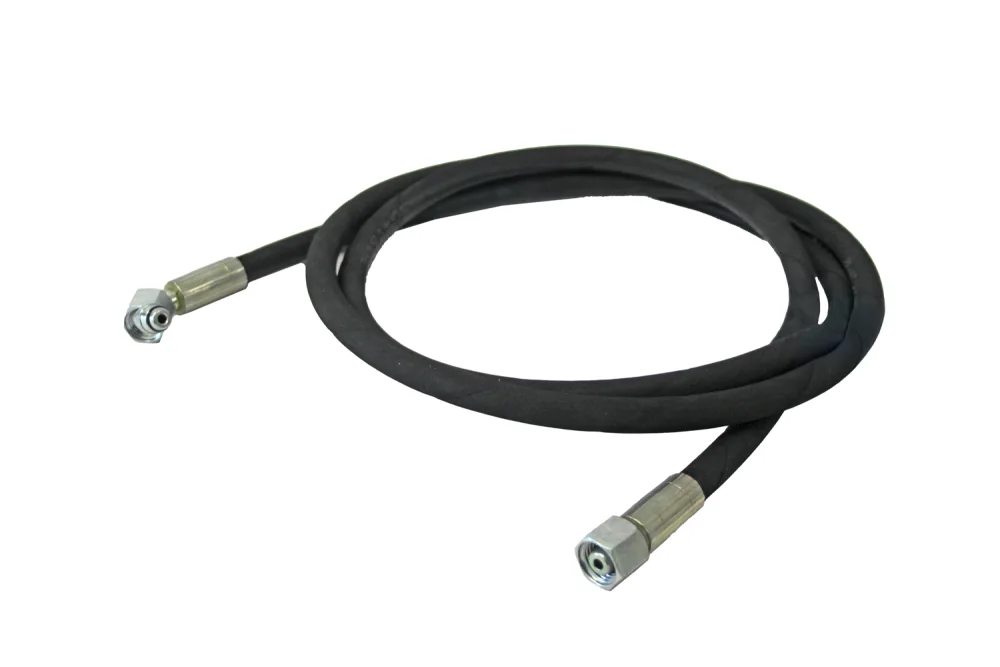 Hydraulikschlauch Husky Gerade zu 90 Grad verschraubt