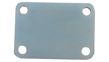 Gegenplatte Stahl für Rahmen 40 mm mit 4 Löcher M10
