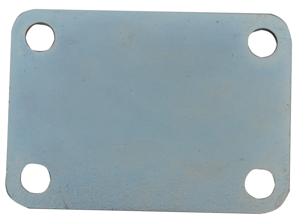 Gegenplatte Stahl für Rahmen 80 mm mit 4 Löcher M10