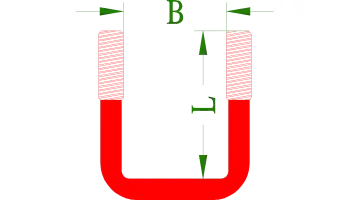U-Bügel 122 x 65 mm M10 Stahl ohne Muttern