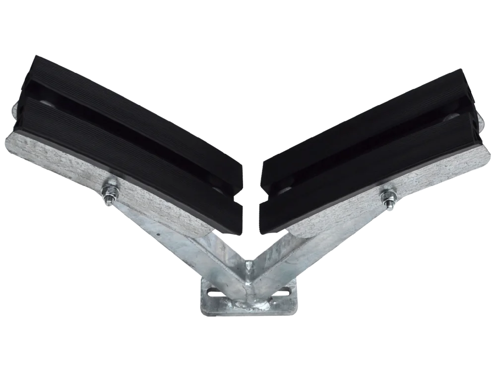 V-Stütze mit Langauflage 200 mm für 450 A/B/C mit Bügel für Vkt. 60 x 60 mm