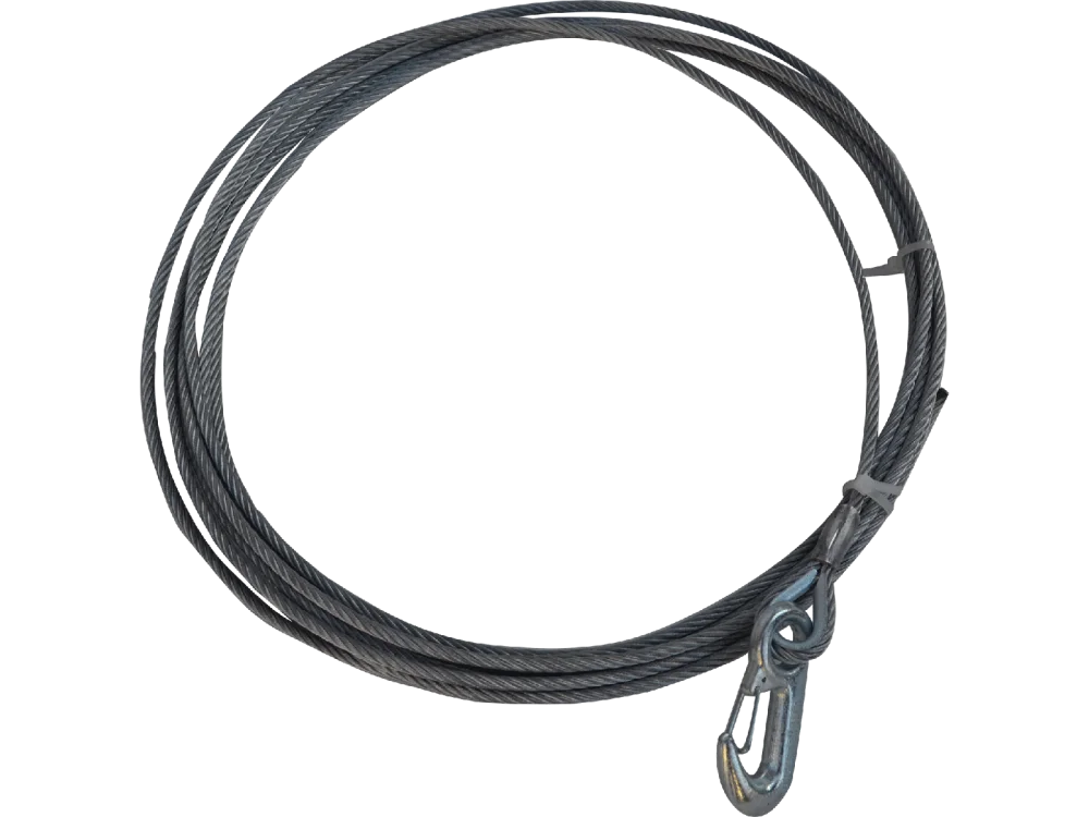 Stahlseil ø 4 mm - 6 m lang mit kleinem Haken