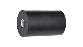 Kielrolle 100 x 50 mm schwarz gerade Lochdurchmesser ø 16 mm