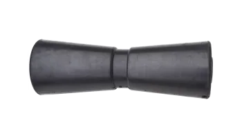 Gummi-Kielrolle 250 x 90 mm schwarz mit Kunststoffbuchse,