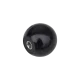 Kugelknopf schwarz